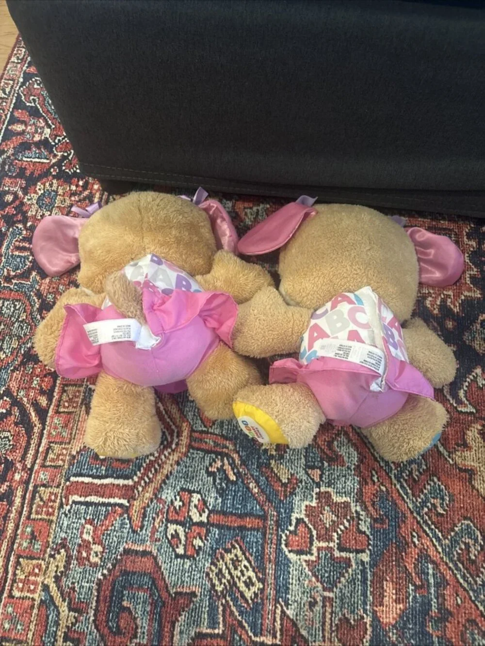 2 FISHER PRICE Laugh Learn Smart Stages Puppy Sis Toddler Learning Toy TWINS Lot